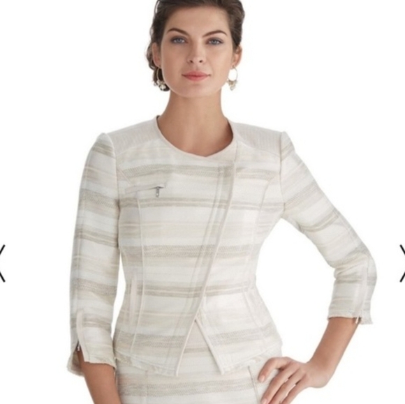 White House Black Market Jackets & Blazers - WHBM motto jacket